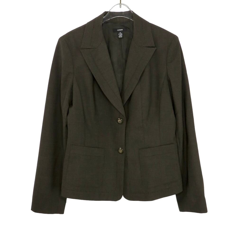 Alfani Charcoal Gray Wool Blazer Large Classic Corpcore Professional Tailored